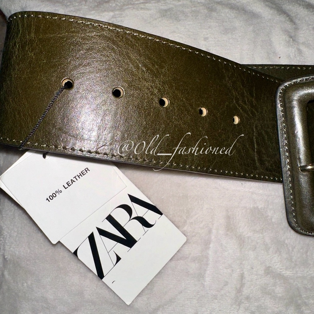 ZARA Leather Buckle Belt - Picture 10 of 12